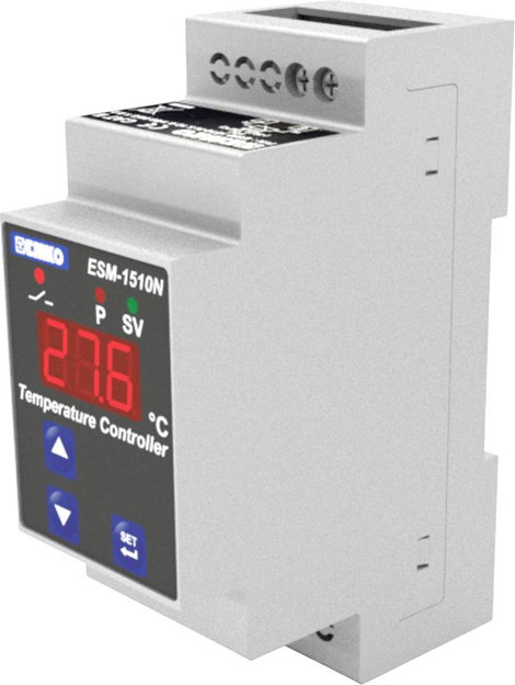 Emko ESM-1510-N.5.10.0.1/00.00/2.0.0.0 2 pontos szabályozó Hőmérséklet szabályozó K 0 - 999 °C Relé, 5. kép