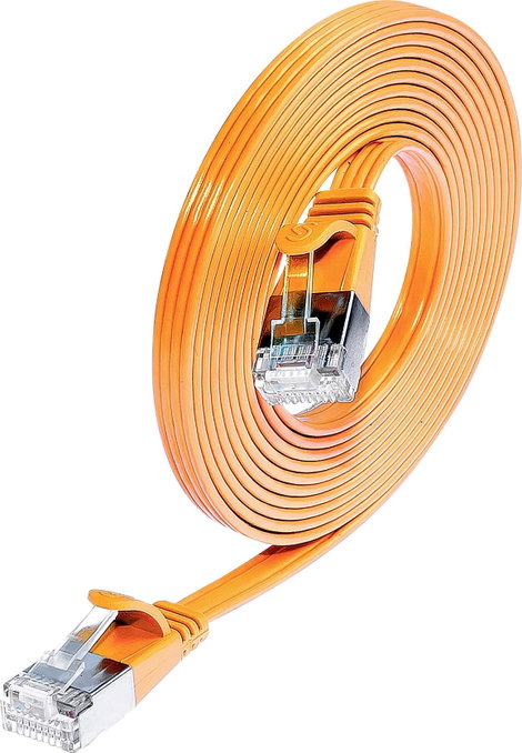 Wirewin 9120064012144 RJ45 Hálózati kábel, patchkábel CAT 6 U/FTP 0.50 m Narancs 1 db 4. kép