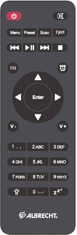 Albrecht DR 690 Asztali internetrádió Internet, DAB+, URH CD, Bluetooth®, Internetrádió 3. kép