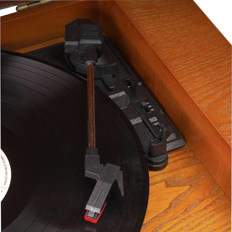 Denver MRD-51 USB-s lemezjátszó Ékszíjhajtás Fa 3. kép