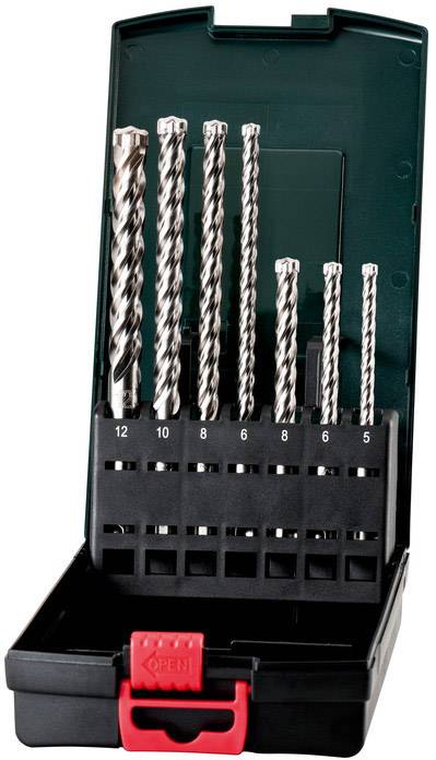 Metabo 626245000 Beton spirálfúró készlet 7 részes 5 mm, 6 mm, 8 mm, 10 mm, 12 mm 7 db