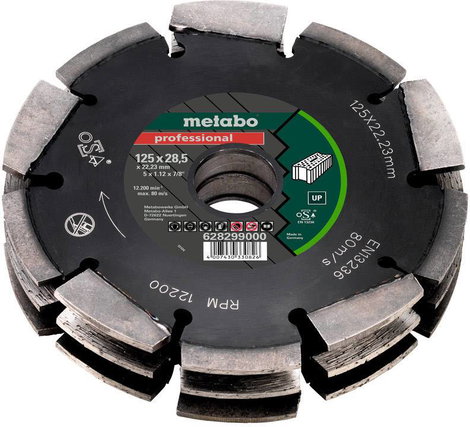 Metabo 628299000 Horonymaró Keményfém Hossz 175 mm Átmérő 125 mm 1 db