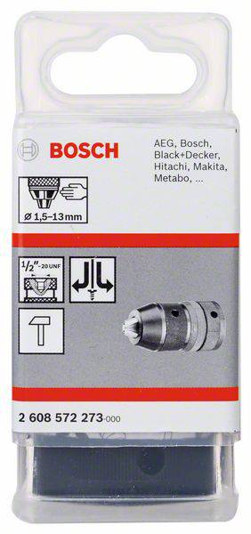 Kulcs nélküli SUPRA SK fúrótokmány, 1,5-13 mm, 1/2 hüvelyk - 20 Bosch Accessories 2608572273 2. kép