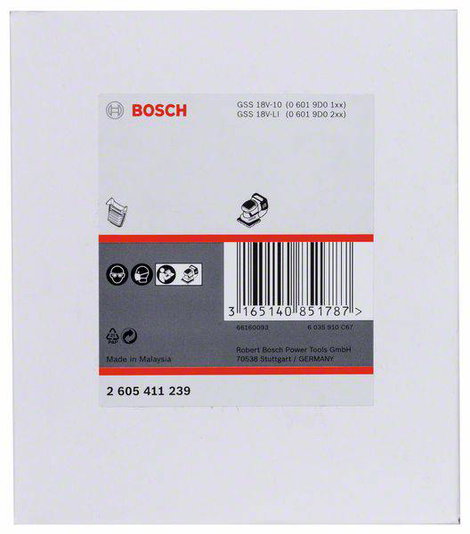 Porszűrő, fekete változat Bosch Accessories 2605411239 2. kép