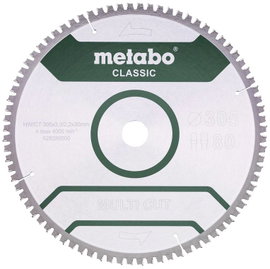 Metabo MULTI CUT CLASSIC 628286000 Körfűrészlap 305 x 30 x 2.2 mm Fogak száma (collonként): 80 1 db