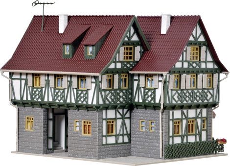 Vollmer 43683 H0 Bútorozott cukrászda fagylaltozóval 3. kép