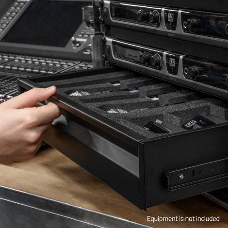 Adam Hall 874E02 19 collos rack fiók 2 ME Acél 2. kép