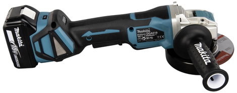 Makita DGA519RTJ Akkus sarokcsiszoló 125 mm 2. akkuval, Töltővel 18 V 5 Ah 10. kép