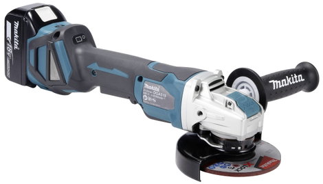Makita DGA519RTJ Akkus sarokcsiszoló 125 mm 2. akkuval, Töltővel 18 V 5 Ah 13. kép