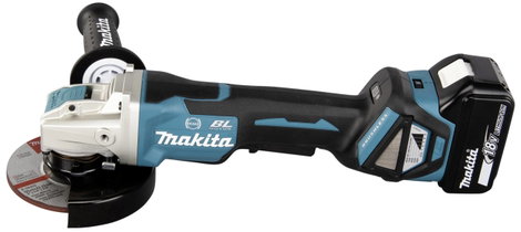 Makita DGA519RTJ Akkus sarokcsiszoló 125 mm 2. akkuval, Töltővel 18 V 5 Ah 2. kép