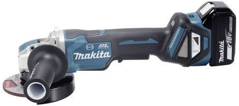 Makita DGA519RTJ Akkus sarokcsiszoló 125 mm 2. akkuval, Töltővel 18 V 5 Ah 3. kép