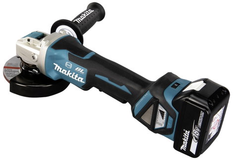 Makita DGA519RTJ Akkus sarokcsiszoló 125 mm 2. akkuval, Töltővel 18 V 5 Ah 4. kép