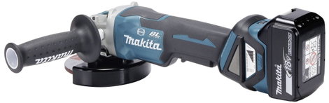 Makita DGA519RTJ Akkus sarokcsiszoló 125 mm 2. akkuval, Töltővel 18 V 5 Ah 5. kép