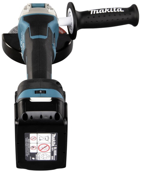 Makita DGA519RTJ Akkus sarokcsiszoló 125 mm 2. akkuval, Töltővel 18 V 5 Ah 6. kép