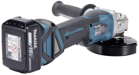 Makita DGA519RTJ Akkus sarokcsiszoló 125 mm 2. akkuval, Töltővel 18 V 5 Ah 9. kép