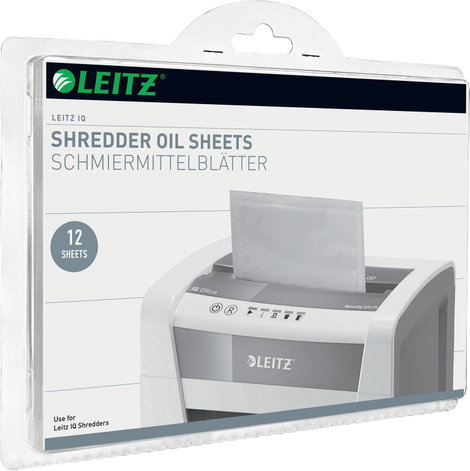 Leitz IQ Oil Sheets Olajozólapok iratmegsemmisítőhöz 12 lap