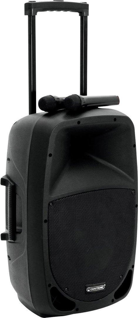 Omnitronic MES-15BT2 Hordohzató PA hangfal 38 cm 15 coll Hálózatról üzemeltetett, Akkuról üzemeltete 6. kép