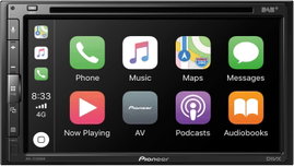 Pioneer AVH-Z5200DAB Dupla DIN moniceiver DAB + tuner, Bluetooth kihangosító, Hátrameneti kamera csa
