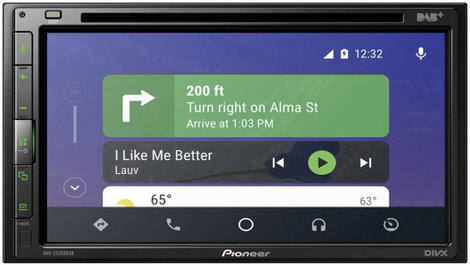 Pioneer AVH-Z5200DAB Dupla DIN moniceiver DAB + tuner, Bluetooth kihangosító, Hátrameneti kamera csa 2. kép