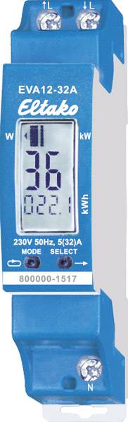 Digitális váltóáramú energiafogyasztás mérő 32 A, Eltako EVA12-32A 28032411