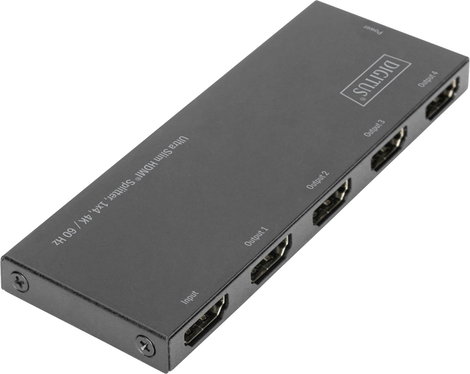 Digitus DS-45323 4 port HDMI elosztó LED-es kijelző, Fém ház, Ultra HD-re alkalmas 4096 x 2160 pixel 2. kép