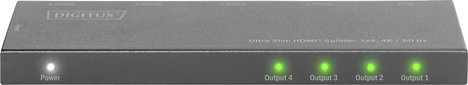 Digitus DS-45323 4 port HDMI elosztó LED-es kijelző, Fém ház, Ultra HD-re alkalmas 4096 x 2160 pixel 8. kép