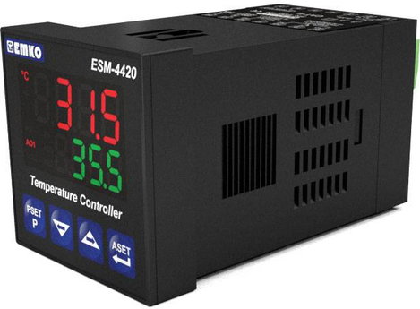 Emko ESM-4420.2.20.0.1/01.02/0.0.0.0 2 pontos, P, PI, PD, PID Hőmérséklet szabályozó J, K, R, S, T, 3. kép