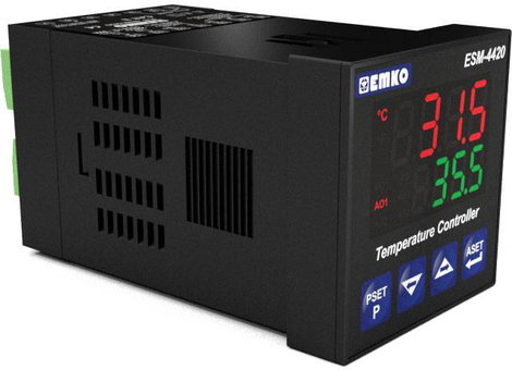 Emko ESM-4420.2.20.0.1/01.02/0.0.0.0 2 pontos, P, PI, PD, PID Hőmérséklet szabályozó J, K, R, S, T, 8. kép