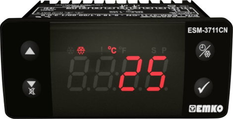 Emko ESM-3711-CN.8.18.0.1/00.00/1.0.0.0 2 pontos szabályozó Hőmérséklet szabályozó NTC -50 - 100 °C