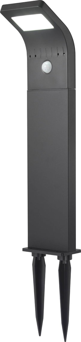 Napelemes kültéri lámpa mozgásérzékelővel 1,2 W LED, fekete, Sygonix SY-4677494 LED