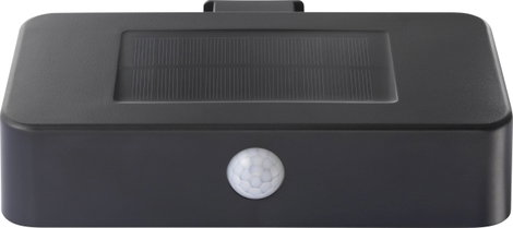 Napelemes kültéri fali lámpa mozgásérzékelővel 1 W LED, fekete, Sygonix SY-4677502 4. kép