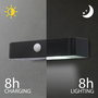 Napelemes kültéri fali lámpa mozgásérzékelővel 1 W LED, fekete, Sygonix SY-4677502 8. bélyegkép