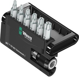 Edzett, ötvözött szerszámacél 7 részes Torx BIT készlet Wera 8067-6 TORX® BO /Z TORX BO 05056158001