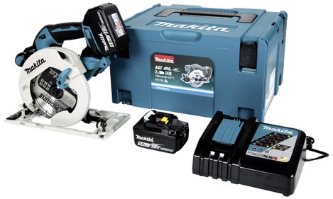 Makita Akkus kézi körfűrész Vágási mélység max. (90°) 57 mm 18 V 5 Ah 10. kép