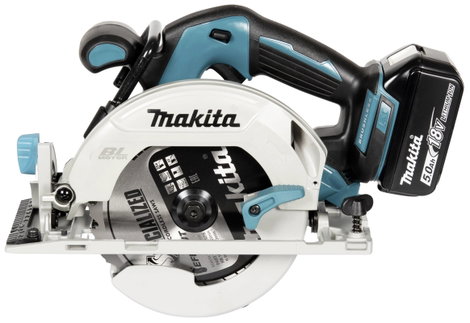 Makita Akkus kézi körfűrész Vágási mélység max. (90°) 57 mm 18 V 5 Ah 2. kép