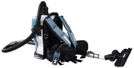 Akkus hátizsák porszívó 2x 18V akku és töltő nélkül, Makita DVC261ZX15 3. kép