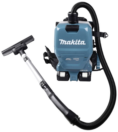 Akkus hátizsák porszívó 2x 18V akku és töltő nélkül, Makita DVC261ZX15 8. kép