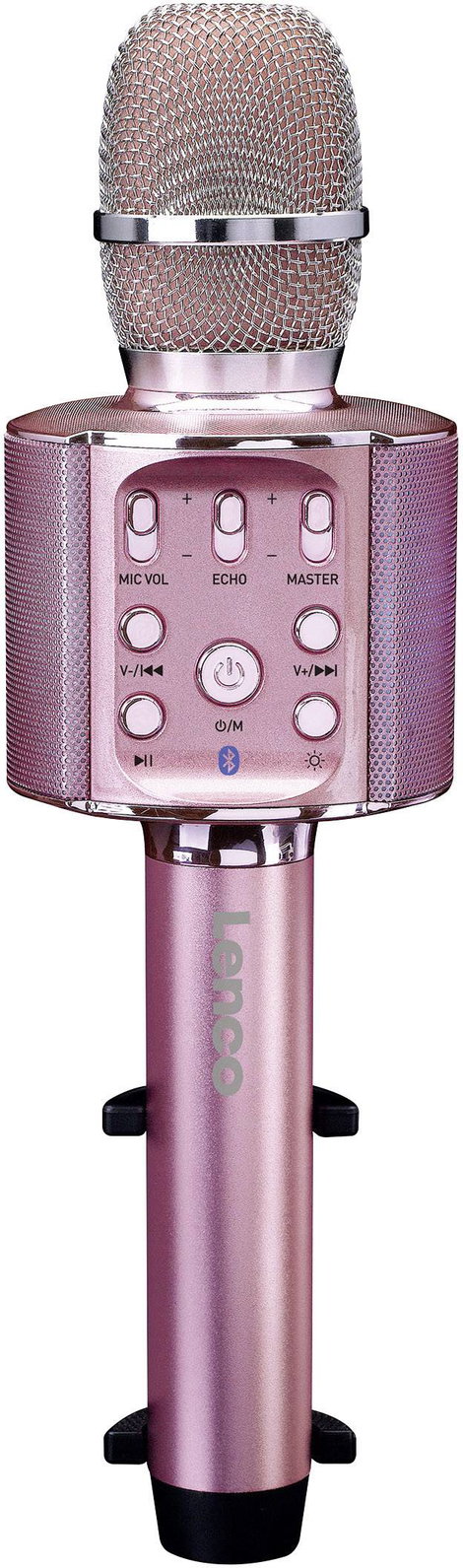 Lenco BMC-090PI Bluetooth hangfal AUX, Tartóval Rózsaszín 6. kép
