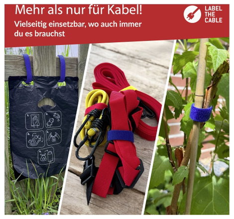 Label the Cable PRO 1250 19 coll Tépőzár Kék 7. kép