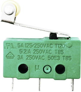 TRU COMPONENTS TC-9134620 Mikrokapcsoló 250 V/AC 5 A 1 x BE/(BE) Nyomó 1 db