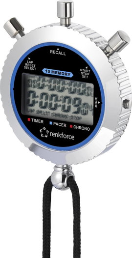 Renkforce RF-SW-200 Digitális stopperóra Ezüst
