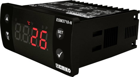 Emko ESM-3710-N.5.10.0.1/00.00/2.0.0.0 2 pontos szabályozó Hőmérséklet szabályozó K 0 - 999 °C Relé, 2. kép