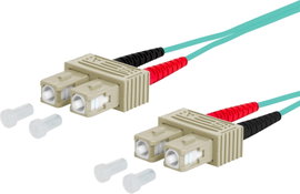 Metz Connect 151J1EOEO20E Üvegszál LWL Csatlakozókábel [2x SC dugó - 2x SC dugó] 50/125 µ Multimode 