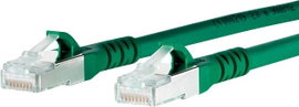 RJ45 Hálózati csatlakozókábel, CAT 6A S/FTP [1x RJ45 dugó - 1x RJ45 dugó] 1,5 m, zöld BTR Netcom