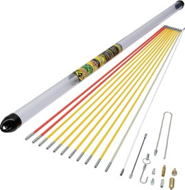 MightyRod PRO kábelbehúzó rudak 12 m-es szuperkészlettel T5422 C.K 1 db