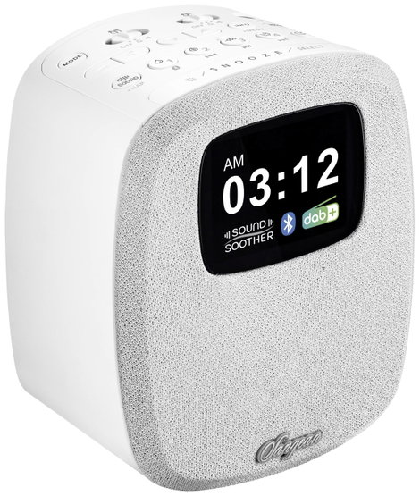 Sangean DCR-83 Asztali rádió DAB+, URH AUX, Bluetooth®, USB Akkutöltő funkció, Ébresztő funkció Fehé