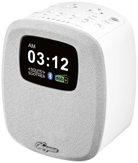 Sangean DCR-83 Asztali rádió DAB+, URH AUX, Bluetooth®, USB Akkutöltő funkció, Ébresztő funkció Fehé 3. kép