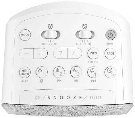 Sangean DCR-83 Asztali rádió DAB+, URH AUX, Bluetooth®, USB Akkutöltő funkció, Ébresztő funkció Fehé 5. kép