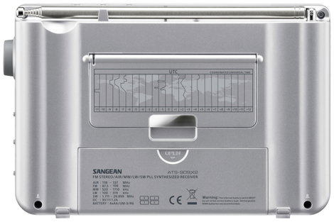 Sangean ATS-909X2 Világvevő URH, HH, AM Ébresztő funkció Fehér 5. kép
