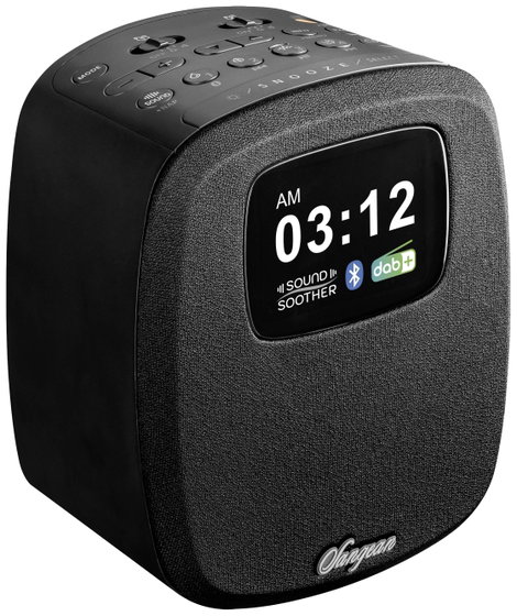 Sangean DCR-83 Asztali rádió DAB+, URH AUX, Bluetooth®, USB Akkutöltő funkció, Ébresztő funkció Feke
